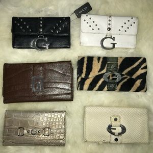 Lot of 6 Guess Wallets 3 Brand New 3 used